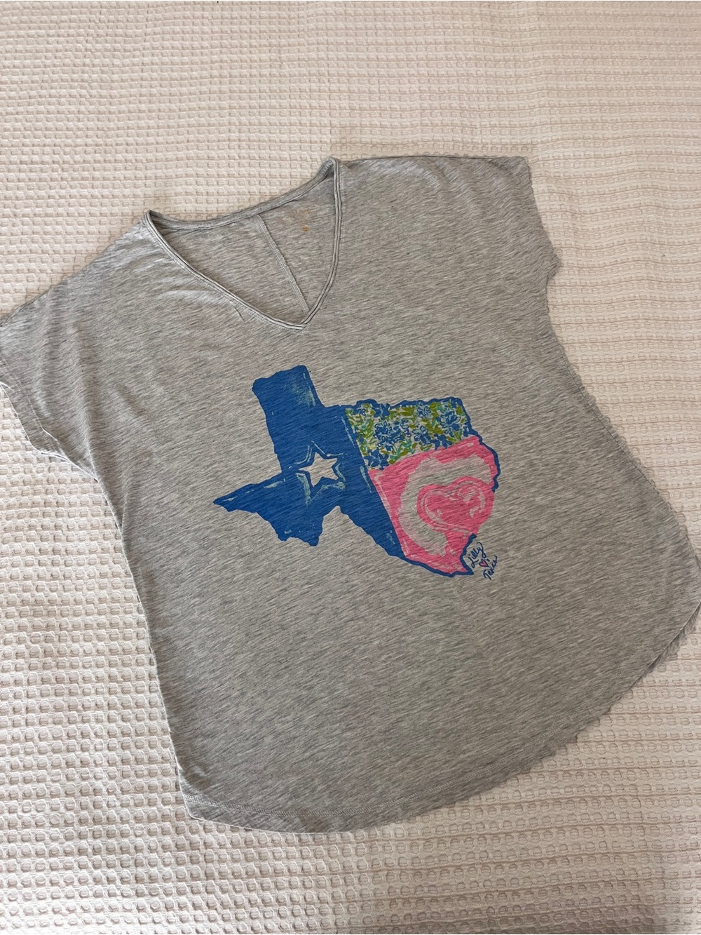 NWOT Lilly Pulitzer COLLIE TEE in Ltd. Edition LILLY LOVES TEXAS